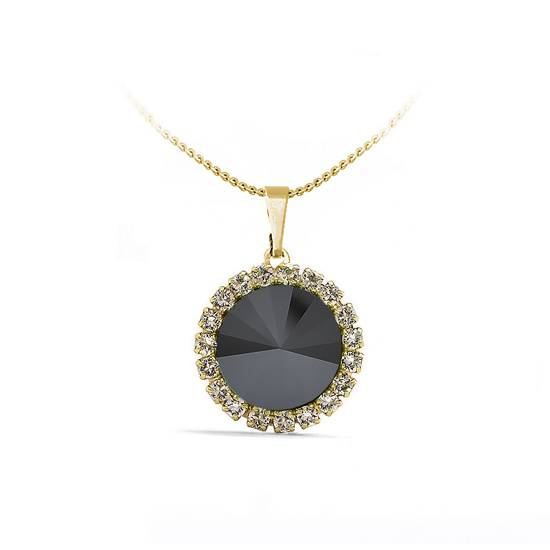 Підвіс з ланцюжком KOBI Rivoli Strass Ø 16 мм зі Swarovski (7430-3090-16-35)