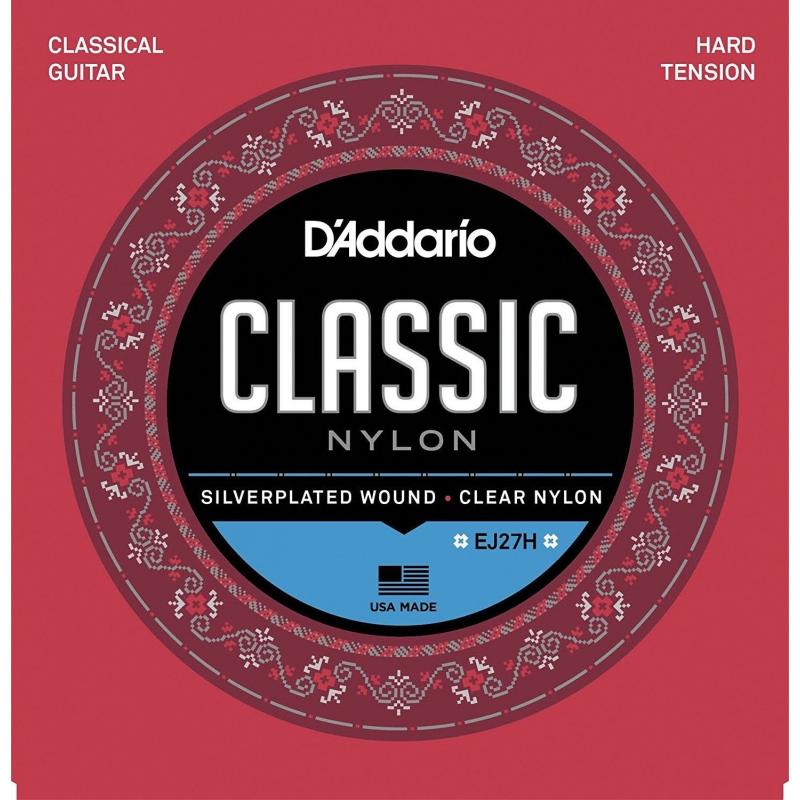 Струны для классической гитары D'Addario EJ27H Student Nylon Classical Strings Hard Tension