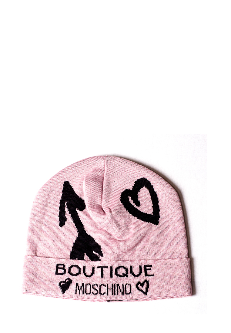 Шапка Moschino Boutique Рожева (65125)