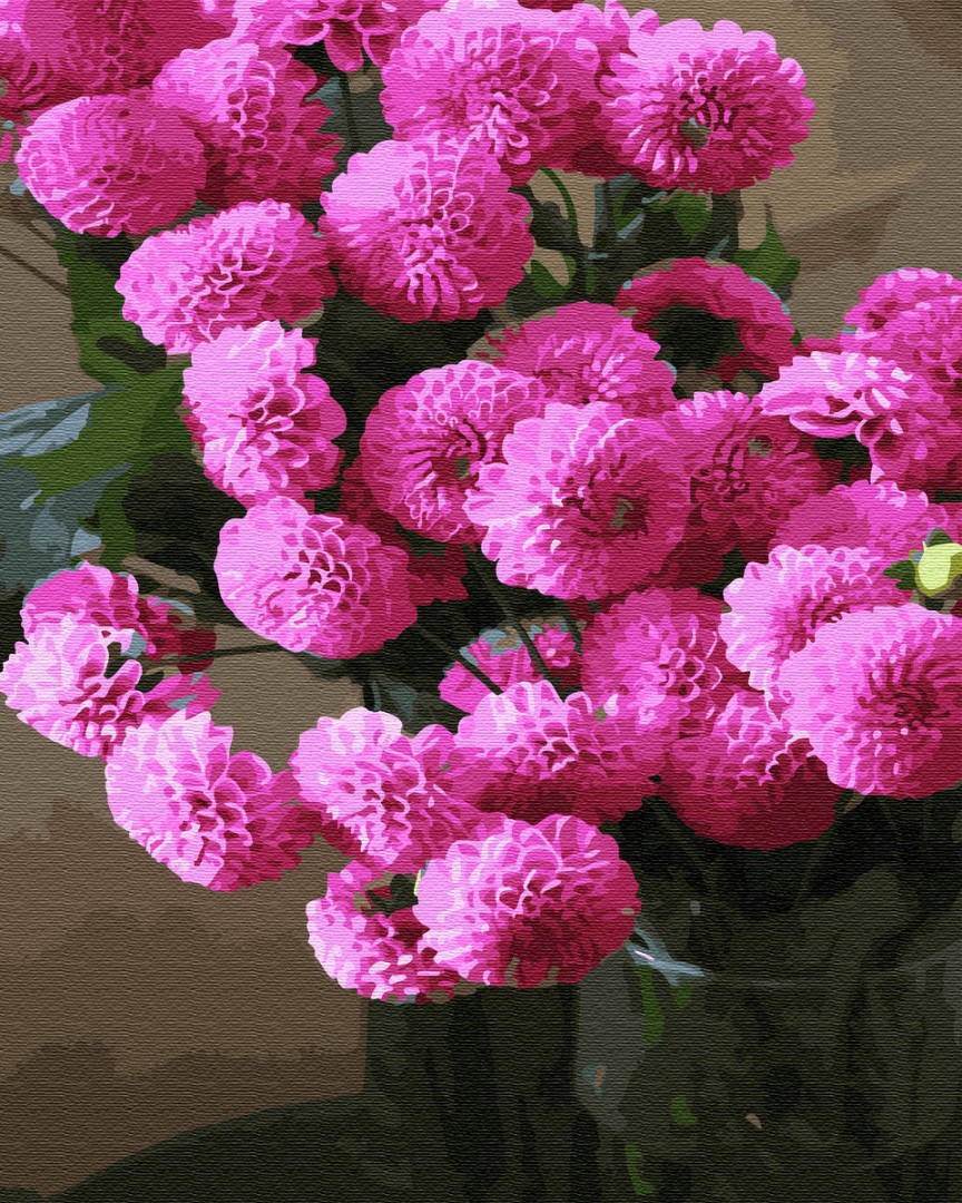 Картина за номерами BrushMe "Оберемок жоржин" 40х50см GX34845