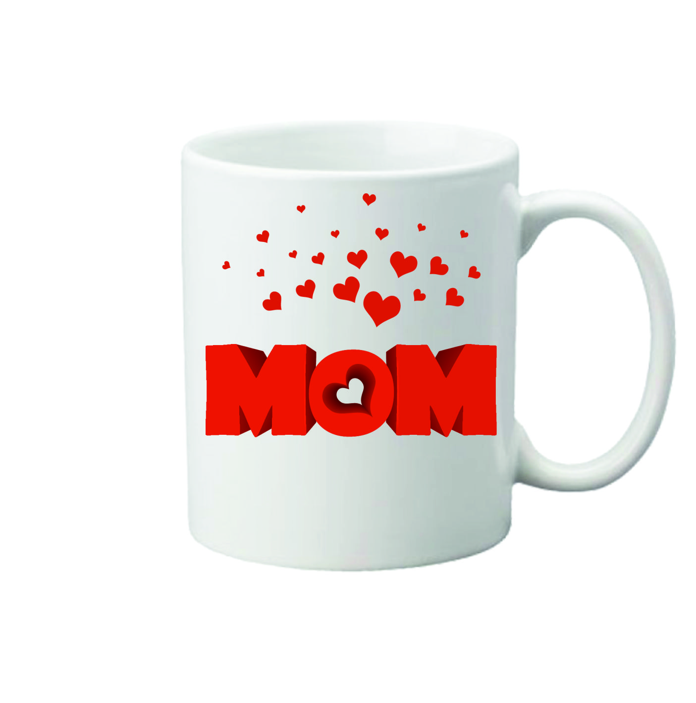 Чашка з принтом Vivay Mom 330 мл Білий (hub_4omjmy)