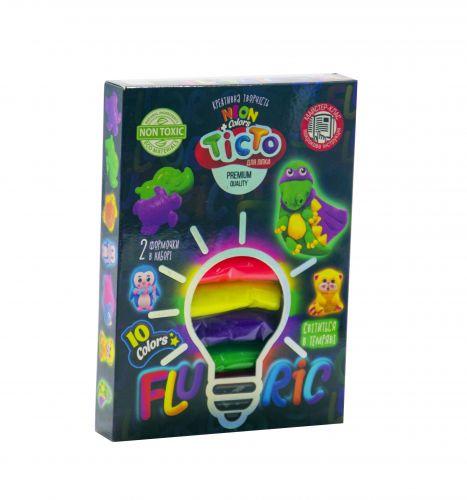 Набор для лепки Danko Toys Fluoric, 10 цветов (укр) TMD-FL10-02U