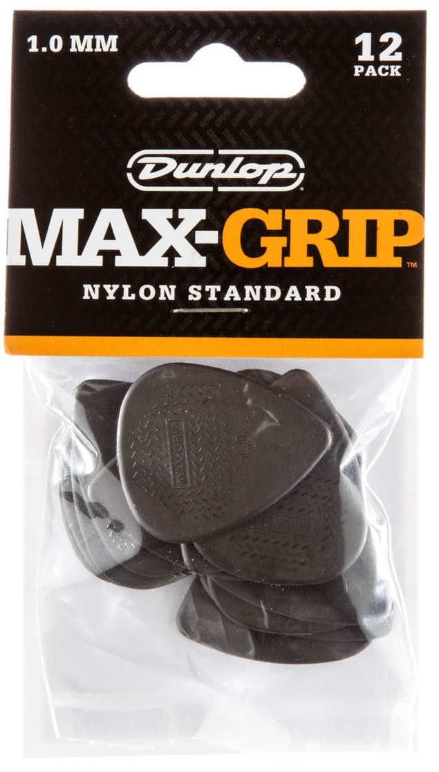 Медиатор Dunlop 449P1.0 Max-Grip Nylon Standard Guitar Pick 1.0 mm (12 шт.)
