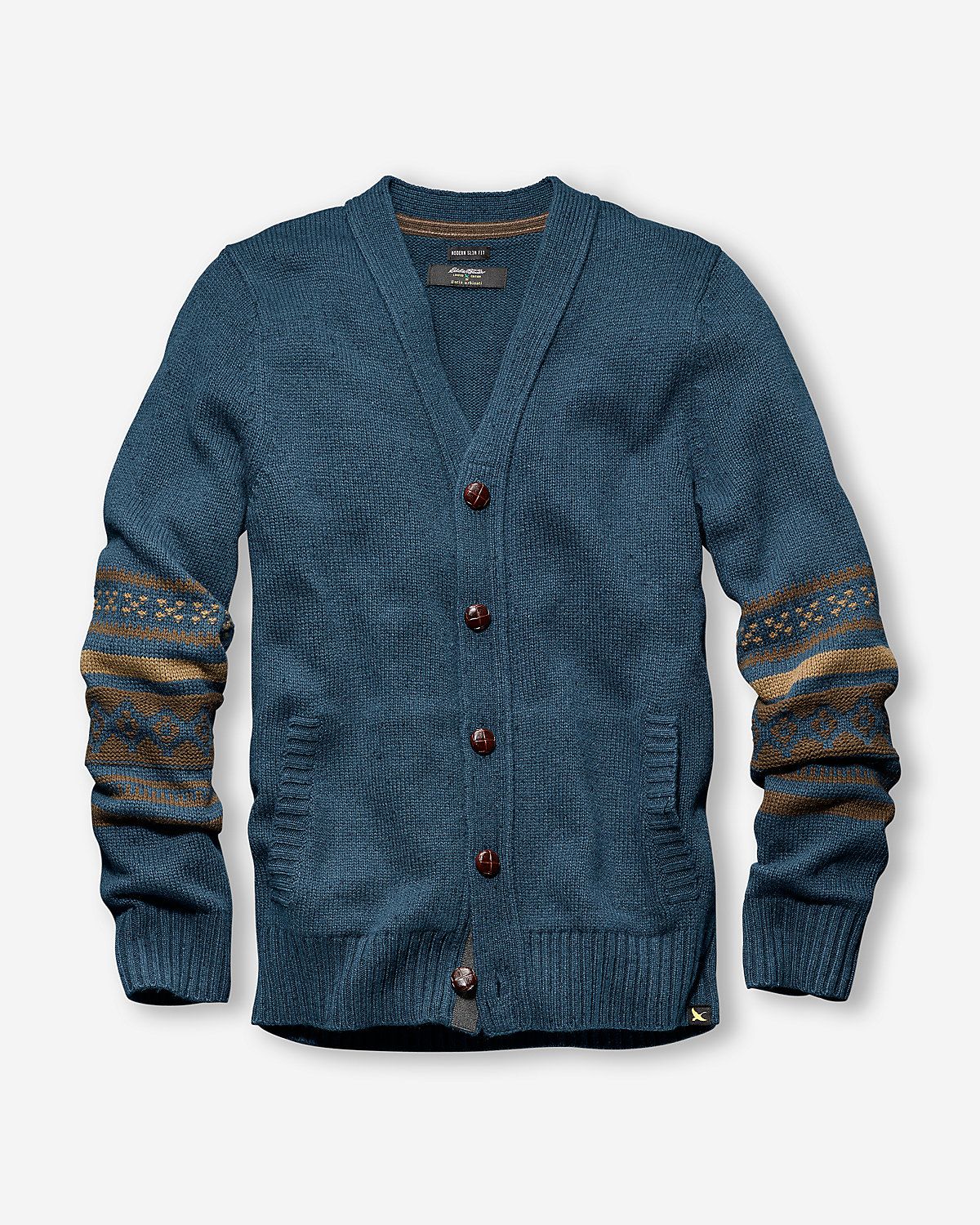 Кардиган Eddie Bauer Deer Valley Fair Isle M Синій (0506DSIN)