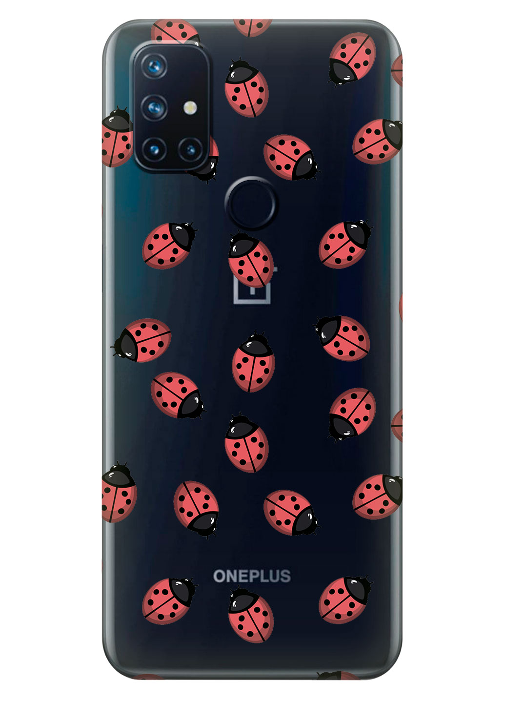 Прозорий силіконовий чохол iSwag для OnePlus Nord N10 з малюнком - Сонечки (KS14783)