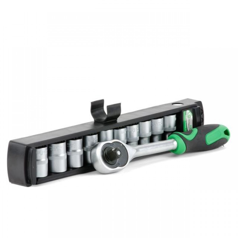 Набор головок c трещеткой Intertool ET-6008 10 шт 1/4"