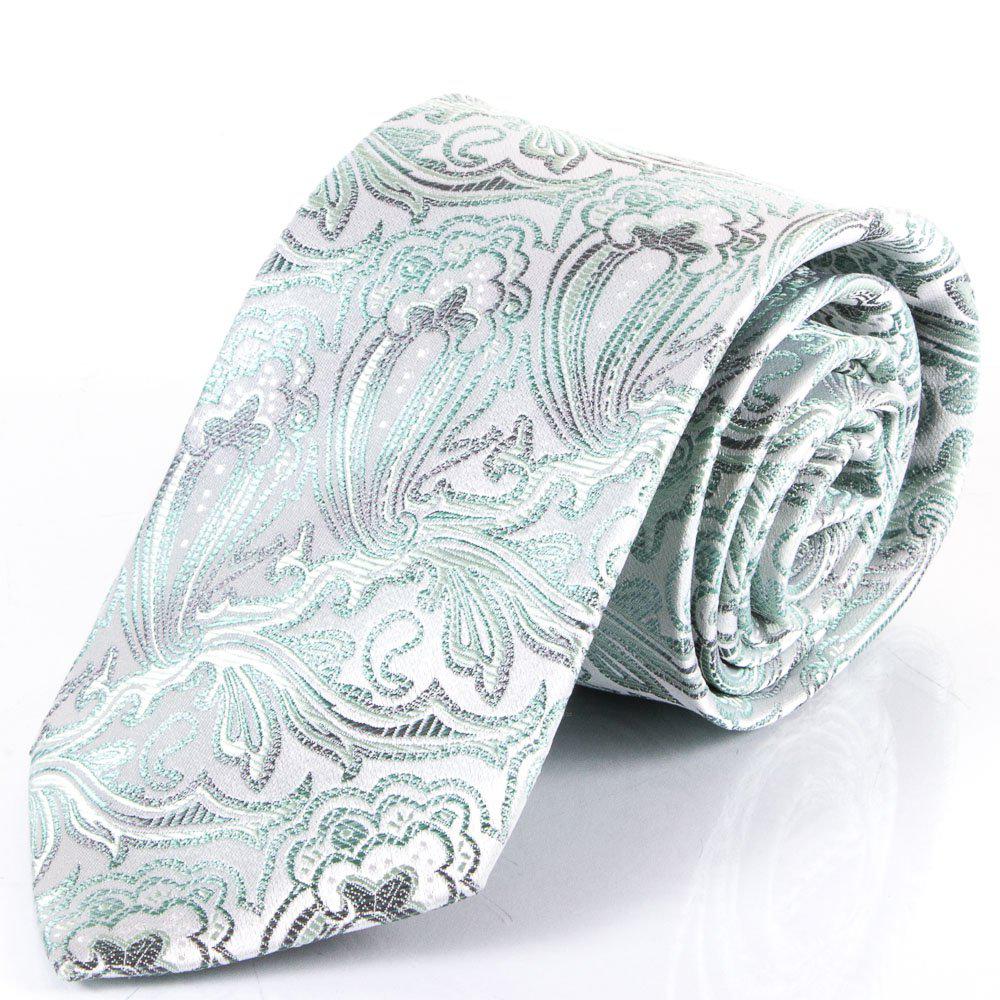 Краватка шовкова стандартна Schönau - 17 Сіро-зелений