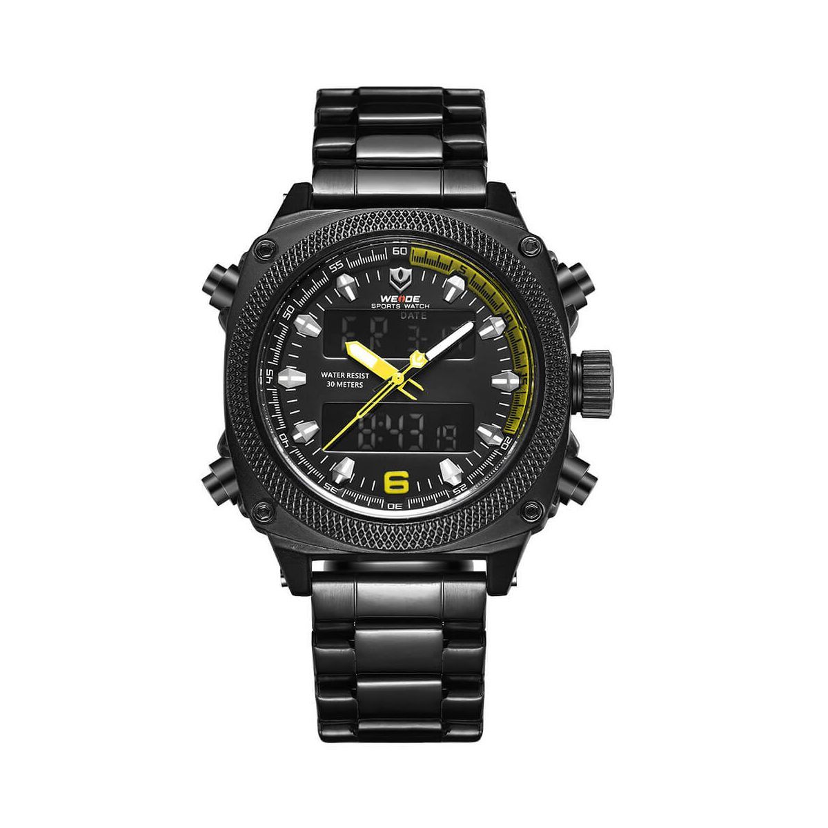 Часы Weide Yellow WH7302B-3C SS (WH7302B-3C)