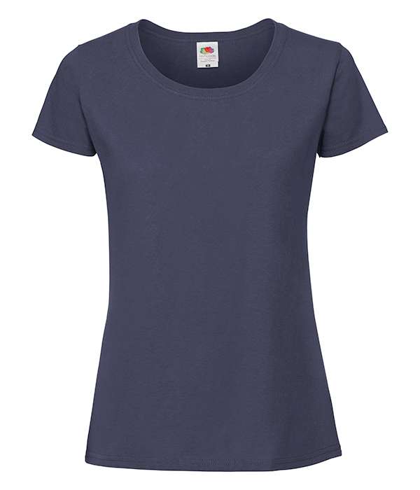 Футболка Fruit of the loom Ringspun Premium T Lady-Fit M Темно-синий (61-424-0)