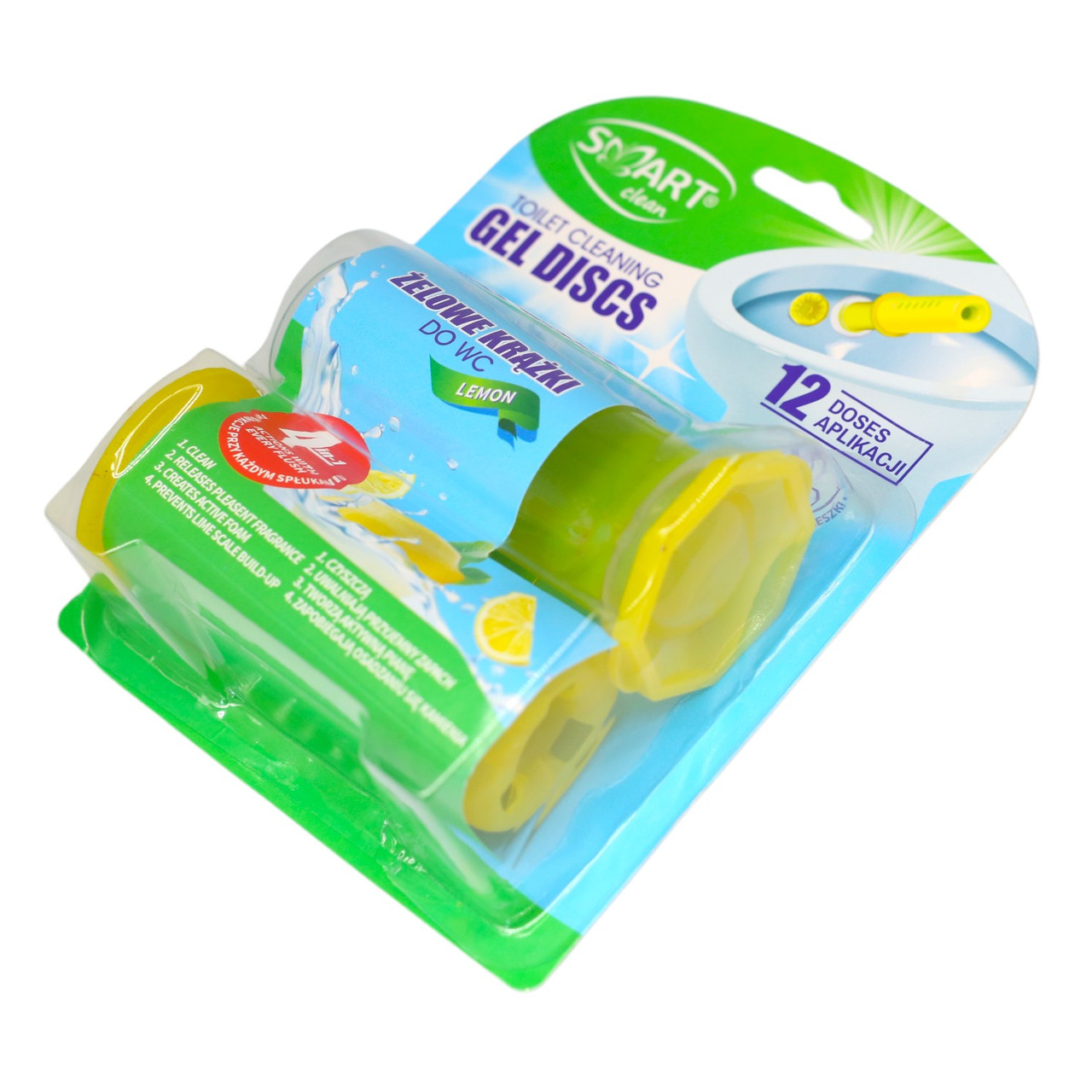 Гель-стик для унитаза Smart Clean Лимон 12 доз 75 мл