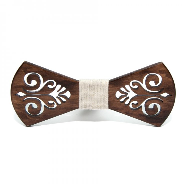 Класичний Дерев'яний Краватка Метелик Gofin wood Візерунок GBDH-8440