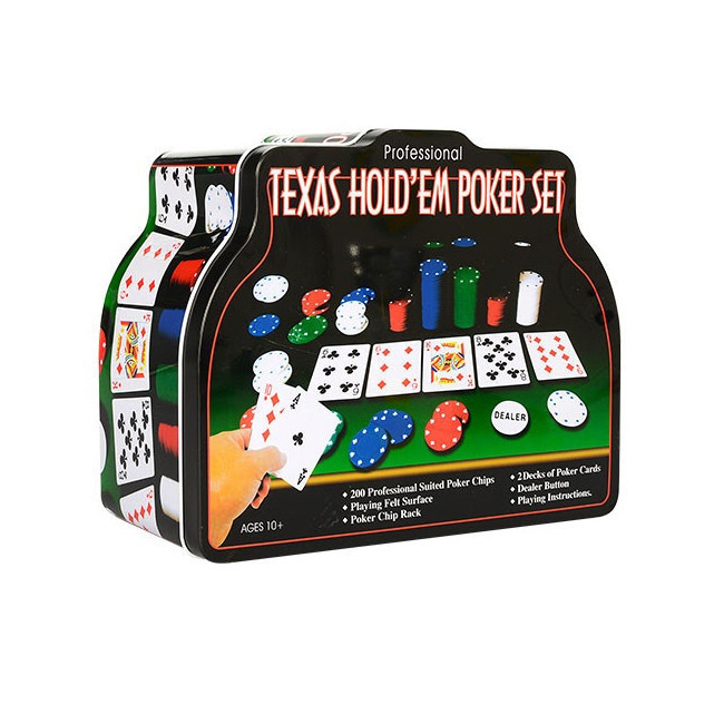 Покерний набір Maxland THS-153 на 200 фішок з номіналом у коробці