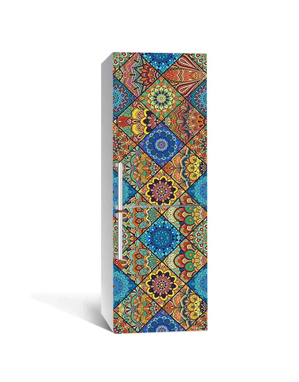 Наклейка на холодильник Zatarga «Кольорова мозаїка» 650х2000 мм вінілова 3Д наклейка декор на кухню