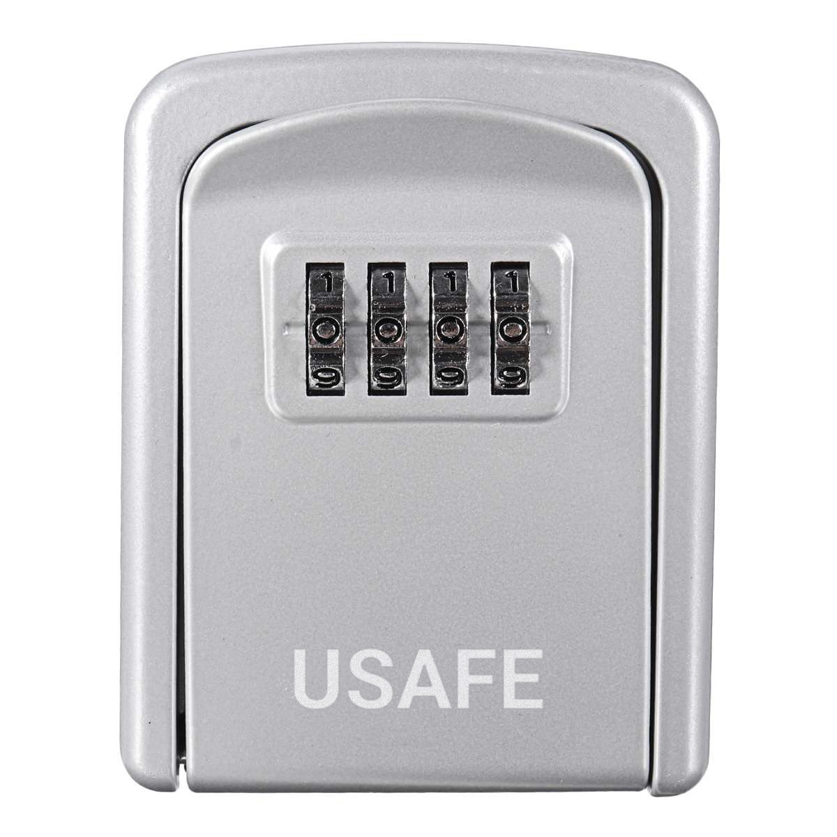 Антивандальний настінний міні сейф для ключів з кодовим замком uSafe KS-08 Срібний