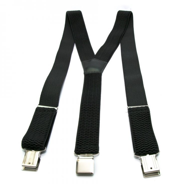 Удлиненные подтяжки Gofin suspenders Y образные 4 см Черные (PBP-4657)