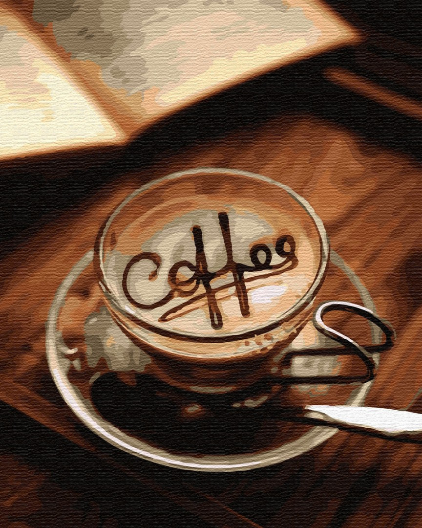 Картина по номерам BrushMe "Кофе в чашке" 40х50см GX29736