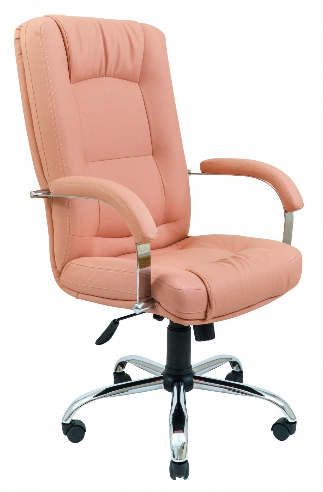 Офисное Кресло Руководителя Richman Альберто Флай 2202 Хром М2 AnyFix Розовое