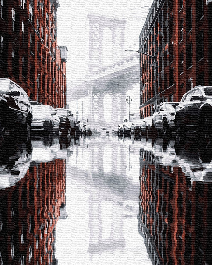 Картина за номерами BrushMe "Місто після дощу" 40х50 см GX28878