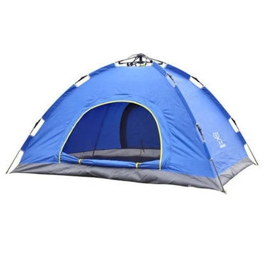 Набор туристический Палатка Campingaz двухместная однослойная непромокаемая с москитной сеткой синяя+Bluetooth колонка Tamp;G Е2 Синяя