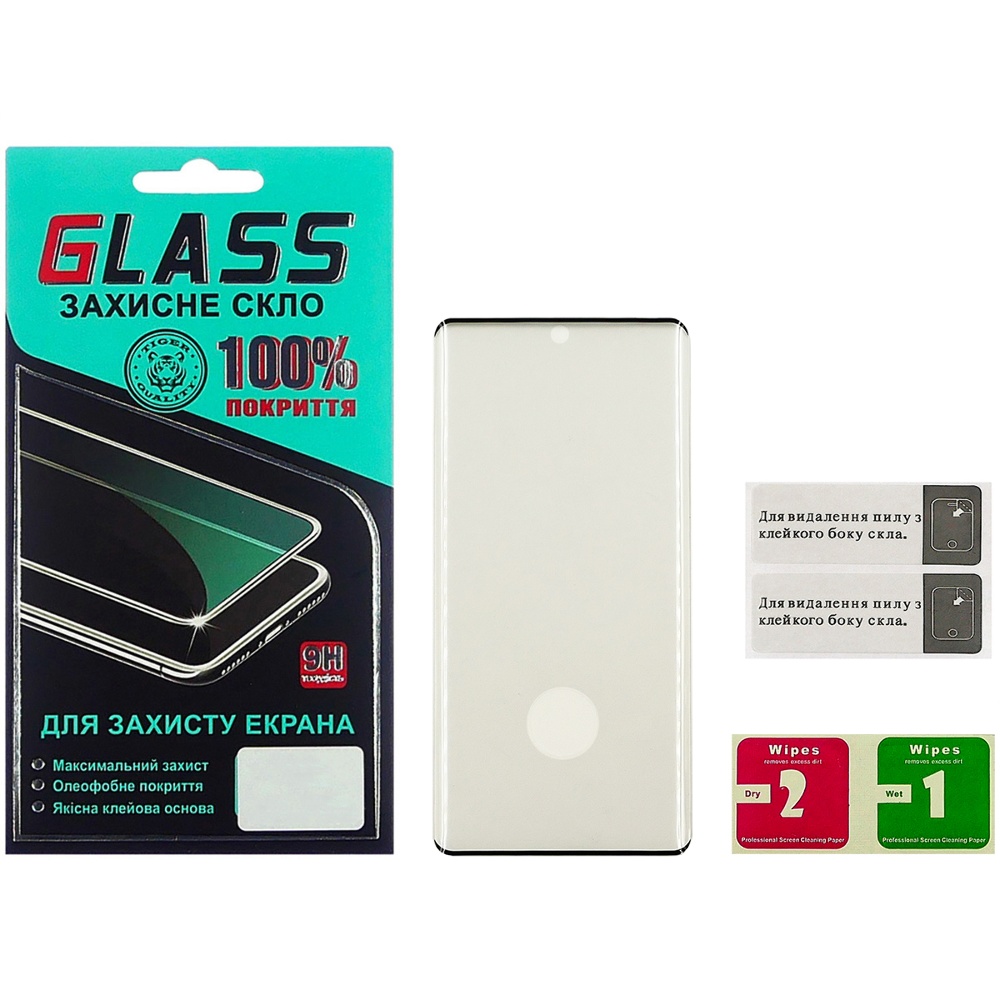 Захисне скло 3D Curved Glass для Samsung Galaxy Note 10 SM-N970 Чорний (21994)