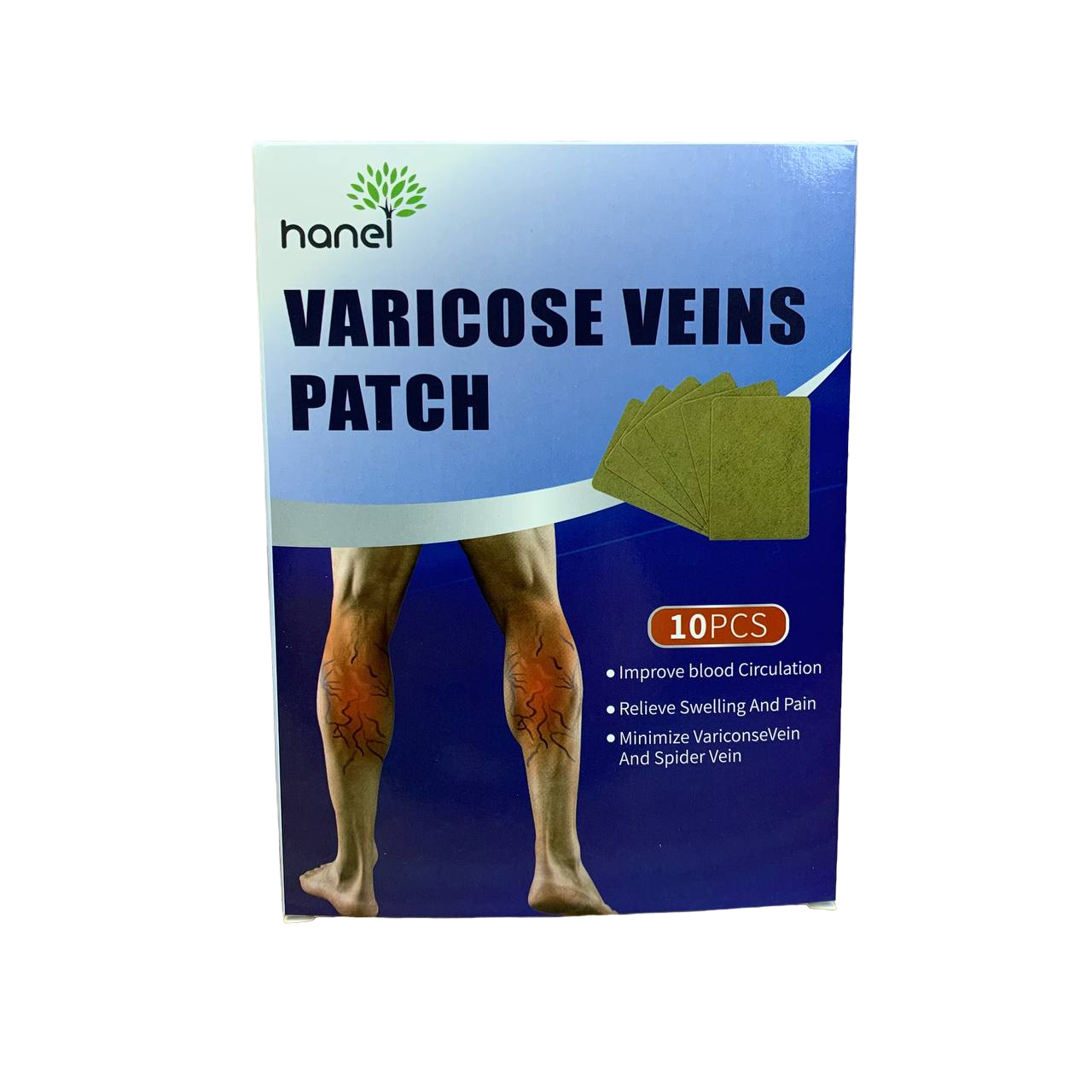Пластырь от варикоза и отеков в ногах Hanel Varicose Veins Patch 10 шт