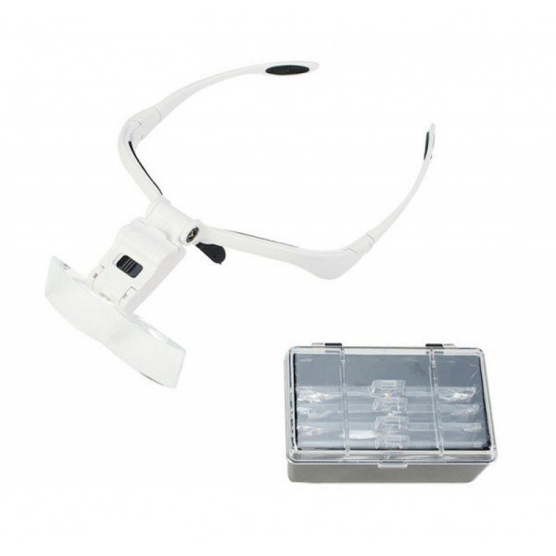 Бінокулярні окуляри зі світлодіодним підсвічуванням BP 9892BP Білий (46300)