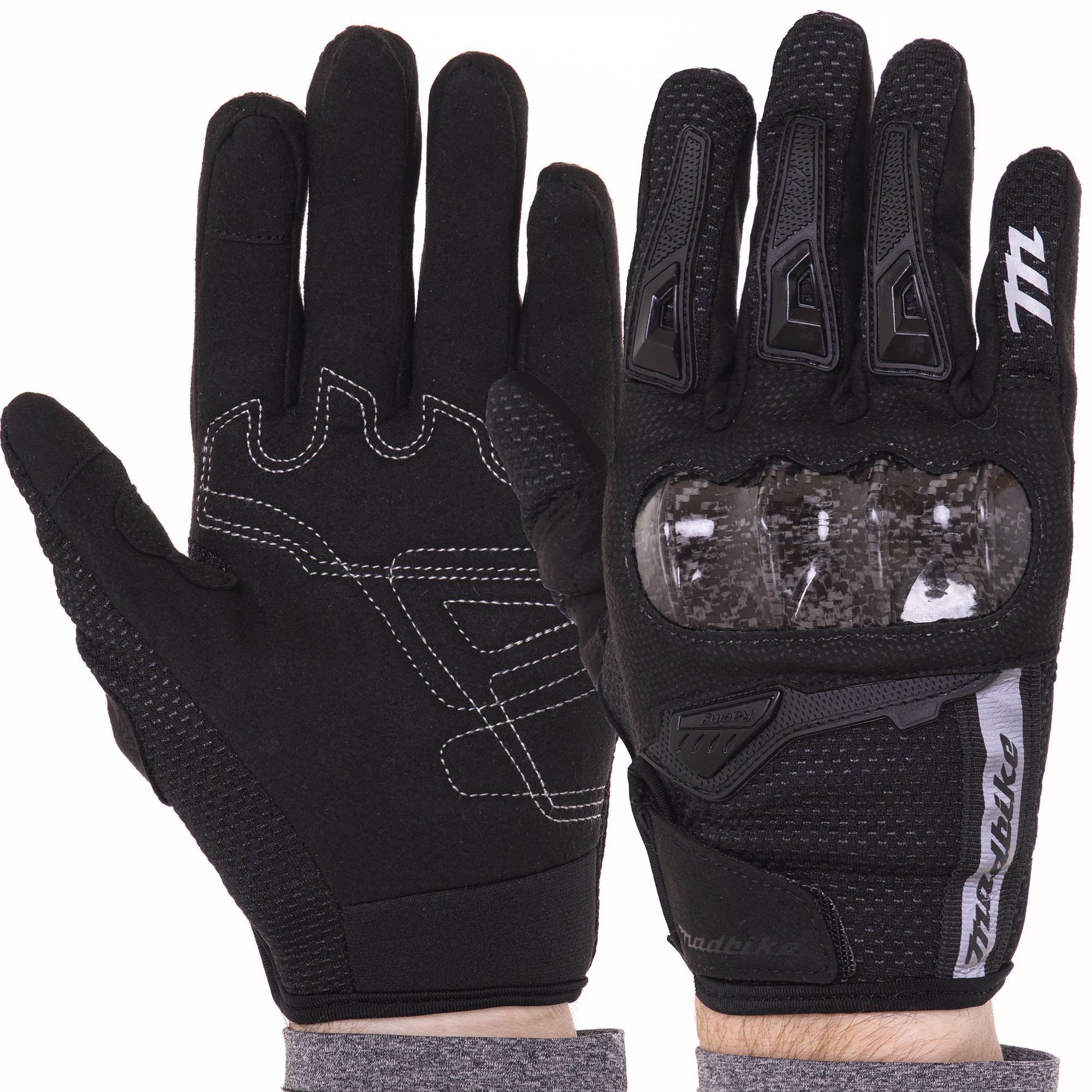 Мотоперчатки MADBIKE MAD-66 XL Черный
