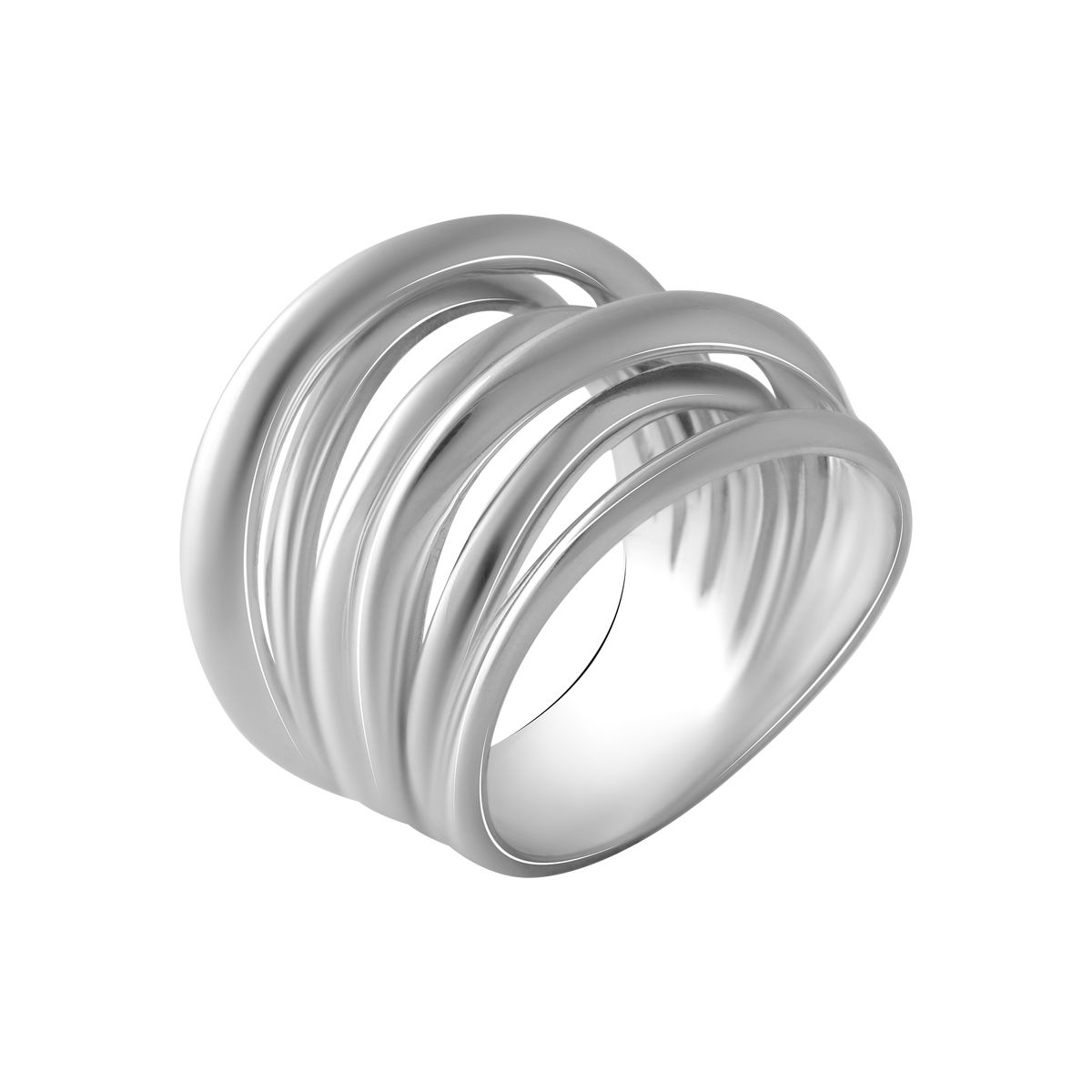 Срібна каблучка SilverBreeze без каміння (2031420) 19 розмір