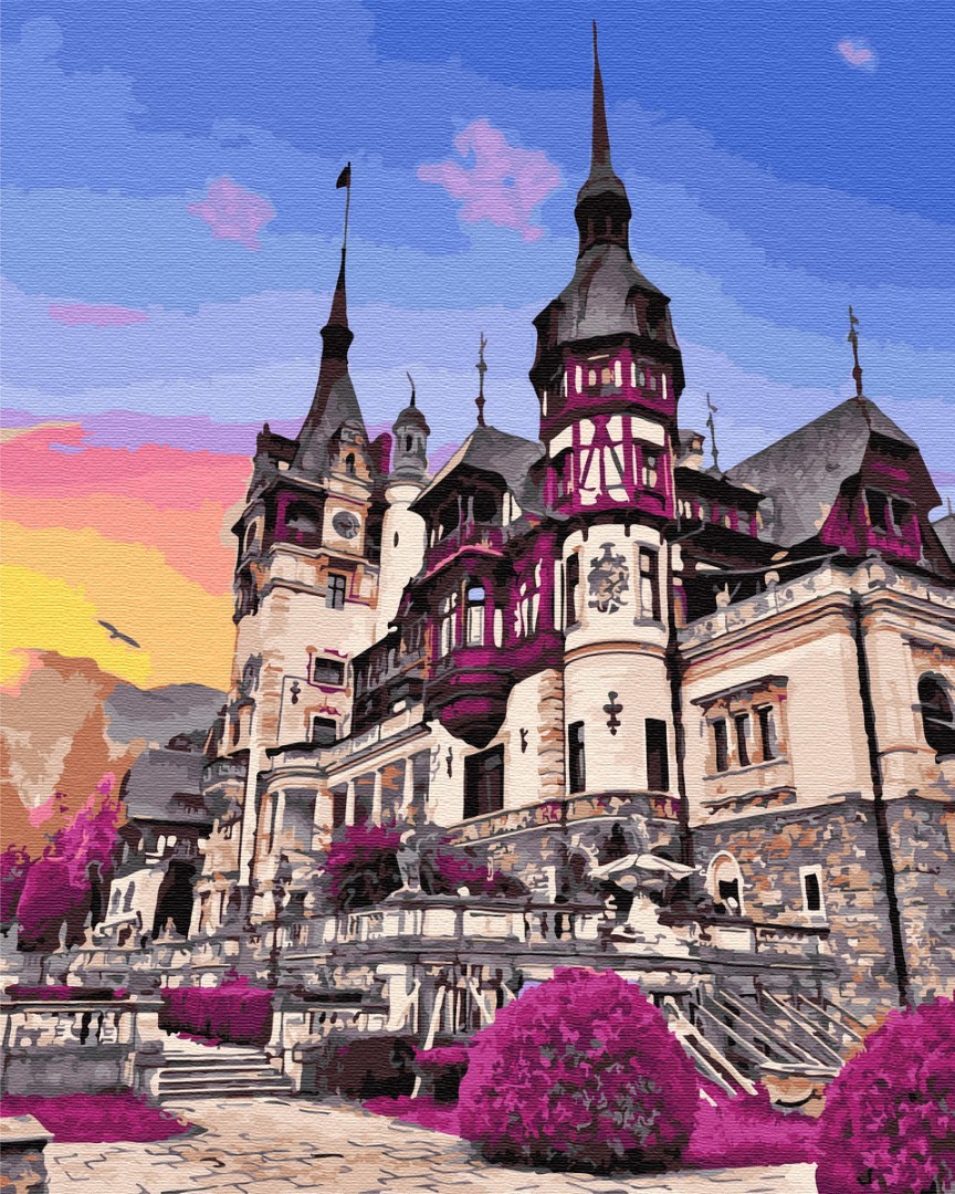 Картина за номерами BrushMe "Замок Пелеш у Румунії" 40х50 см GX32322