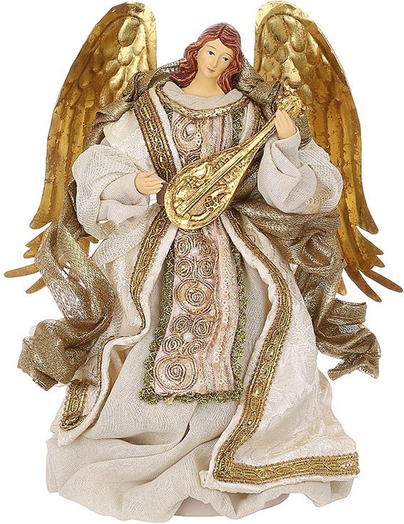 Статуэтка Christmas Angel Gold 26 см BonaDi Разноцветный DP231187