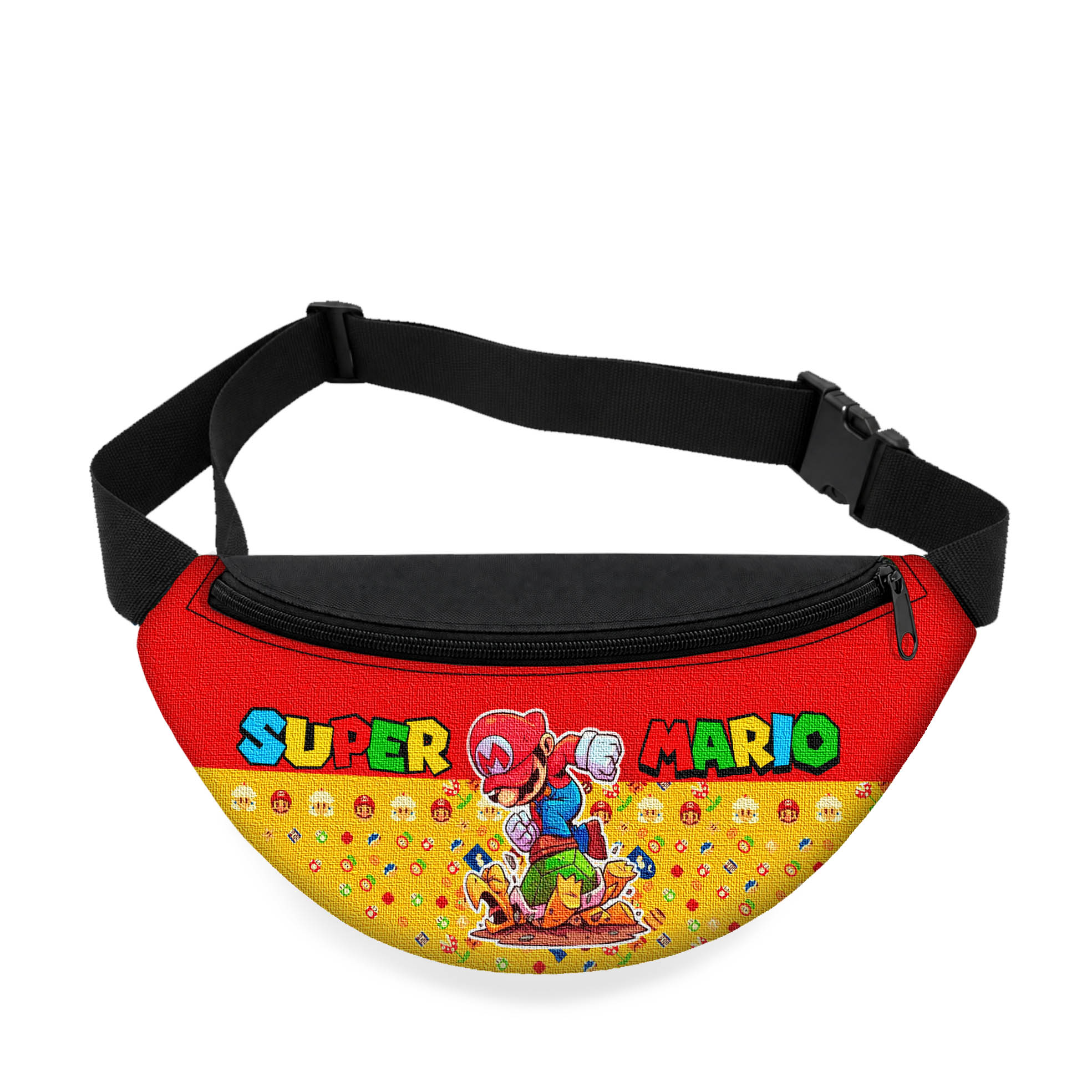 Дитяча бананка Super Mario, чорна, 32×15×7.5 см