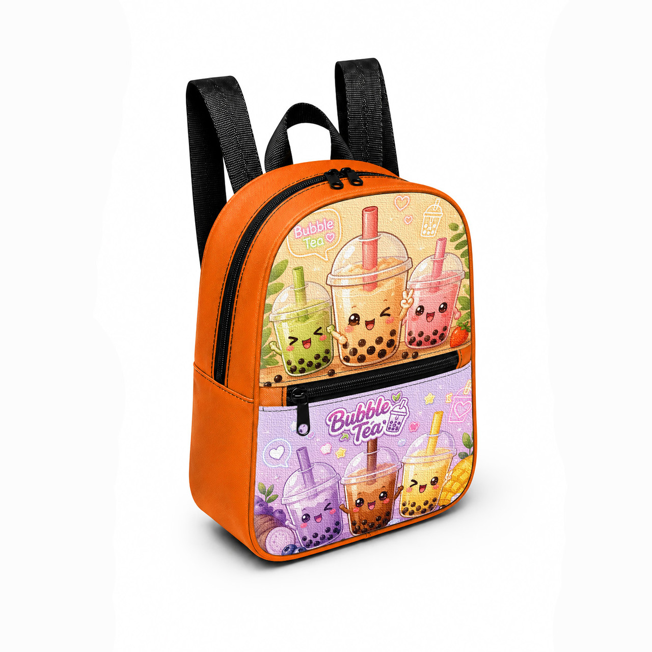 Дитячий міні-рюкзак для дівчинки Bubble Tea 28×24×10 см оранжевий