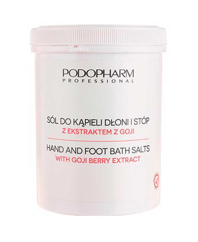 Сіль Podopharm Professional Hand Foot Bath Salt пом'якшує для ванн при педикюрі та манікюрі з ягодами годжі та олією ши (соль003)