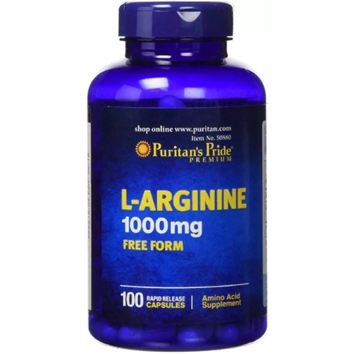 Аргинин Puritan's Pride L-Arginine 1000 mg 100 Caps