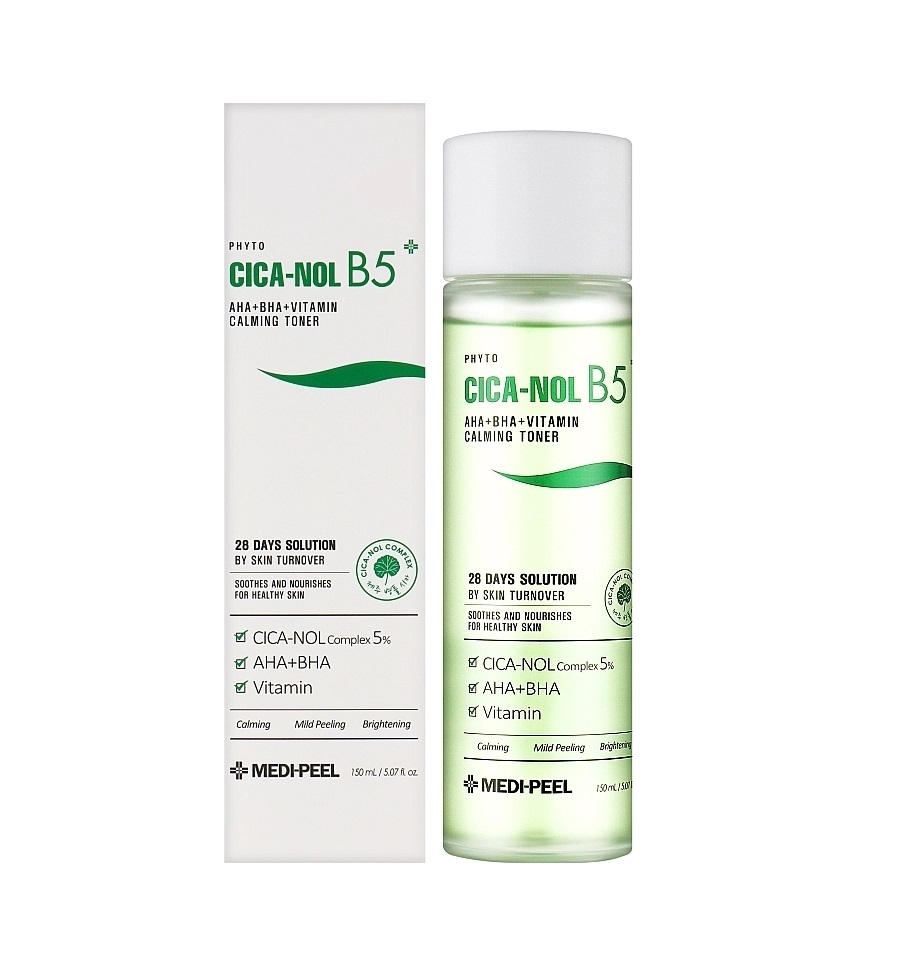 Успокаивающий тонер для лица MEDI-PEEL Phyto Cica-Nol B5 Aha Bha Vitamin Calming Toner 150 мл (8809409349268)