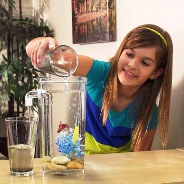 Детский прочный самоочищающийся аквариум OPT-TOP My Fun Fish с LED подсветкой (1756375765)