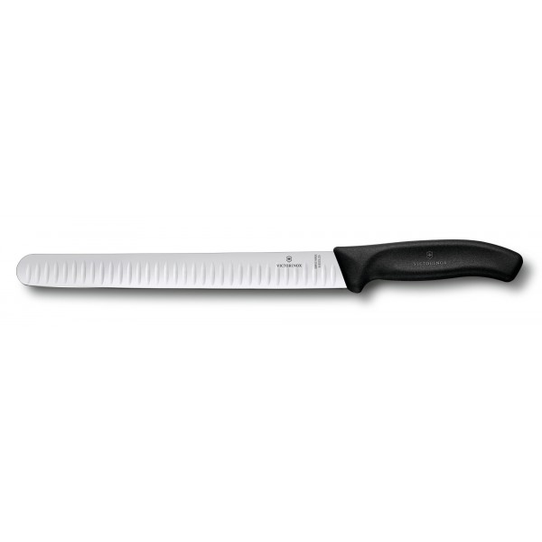 Кухонний ніж для нарізки Victorinox Swiss Classic Slicing 25 см Чорний (6.8223.25B)