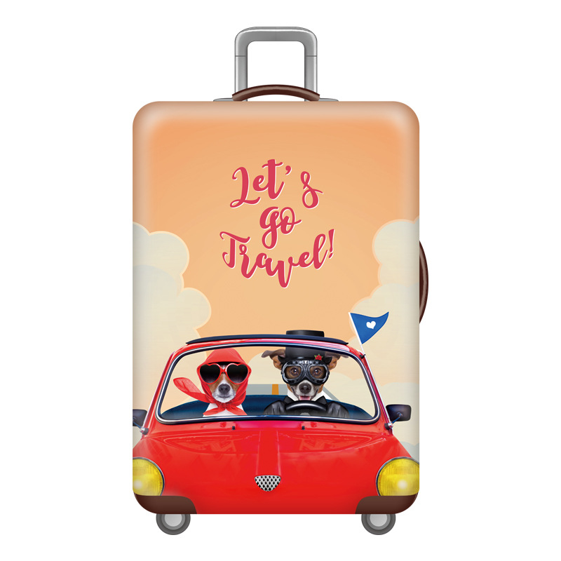 Чехол для чемодана Turister модель Lets Go Travel S Разноцветный (LGT_164S)