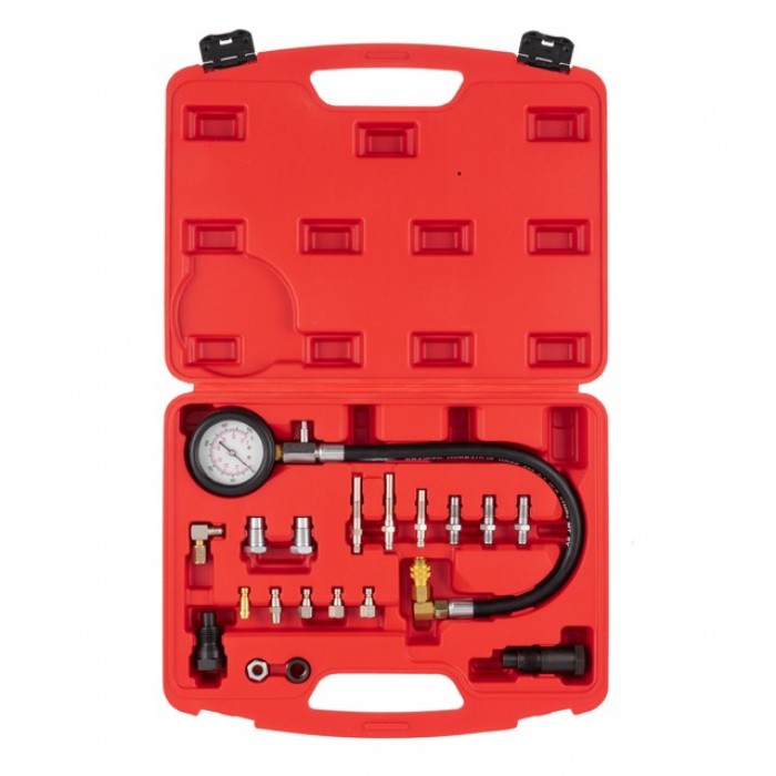Компрессометр для дизельных двигателей INTERTOOL AT-4002 Красно-черный (51179)