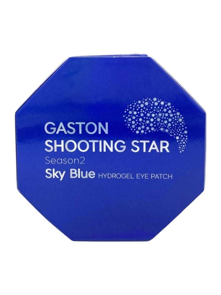Небесно-голубые гидрогелевые патчи для глаз Shooting star season2 sky blue eye patch Gaston 60 шт