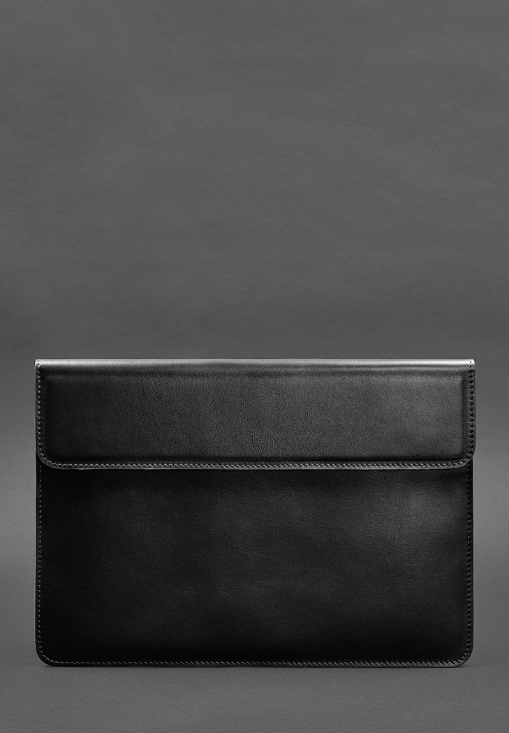 Шкіряний чохол-конверт на магнітах для MacBook Air / Pro 13 '' Чорний BlankNote