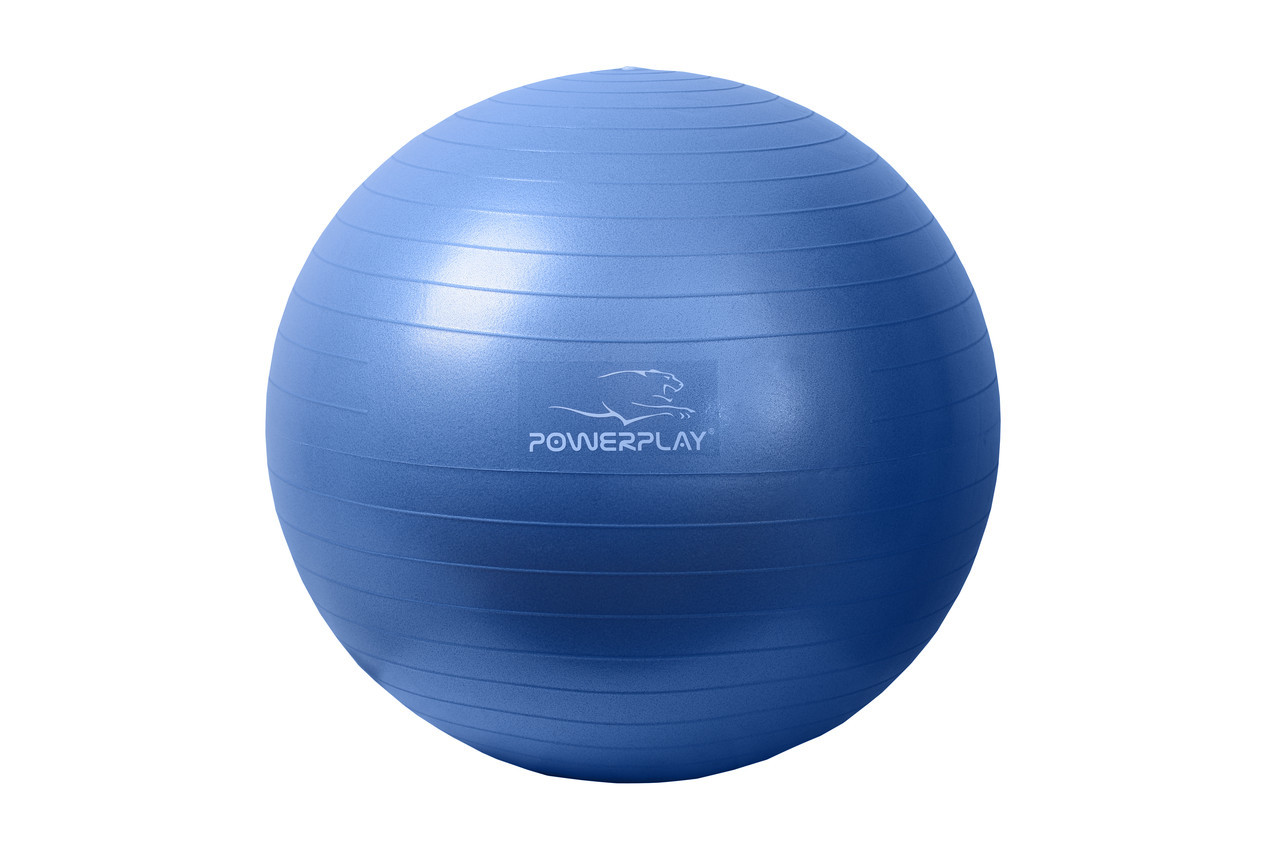 М'яч для фітнесу PowerPlay 4001 65 см Синій + насос (PP_4001_65_Blue)