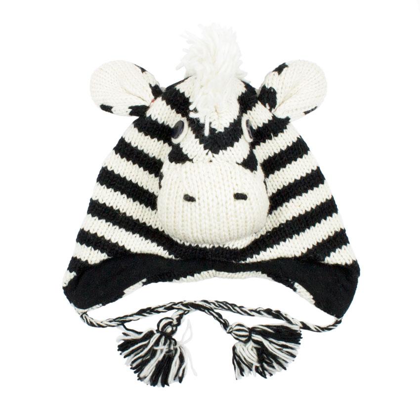 Шапка з вушками Kathmandu Animals Zebra One Size (22953)