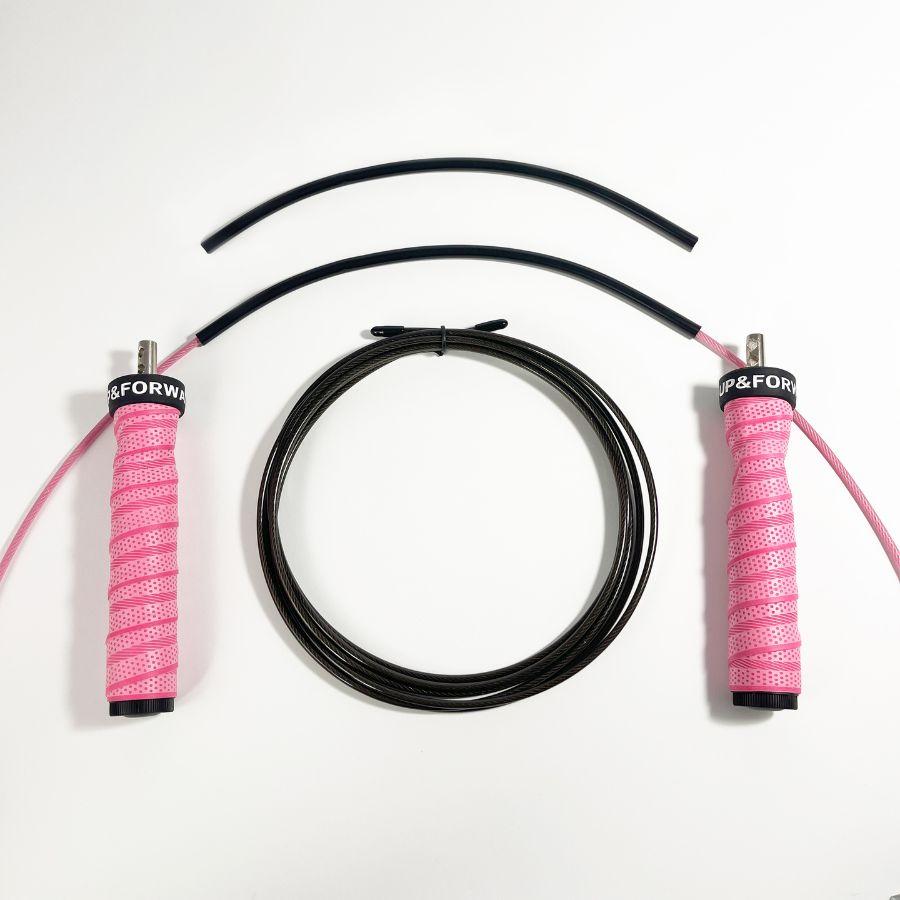 Скакалка скоростная для кроссфита UP & FORWARD Speed Rope PRO+ Розовый