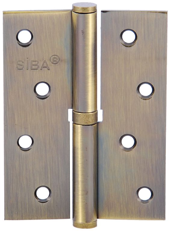 Петля стальная 100 Мм 1Bb Античная Бронза Ab, Левая Siba 1Bb 4x3x2.5 Мм Fhp R Аb