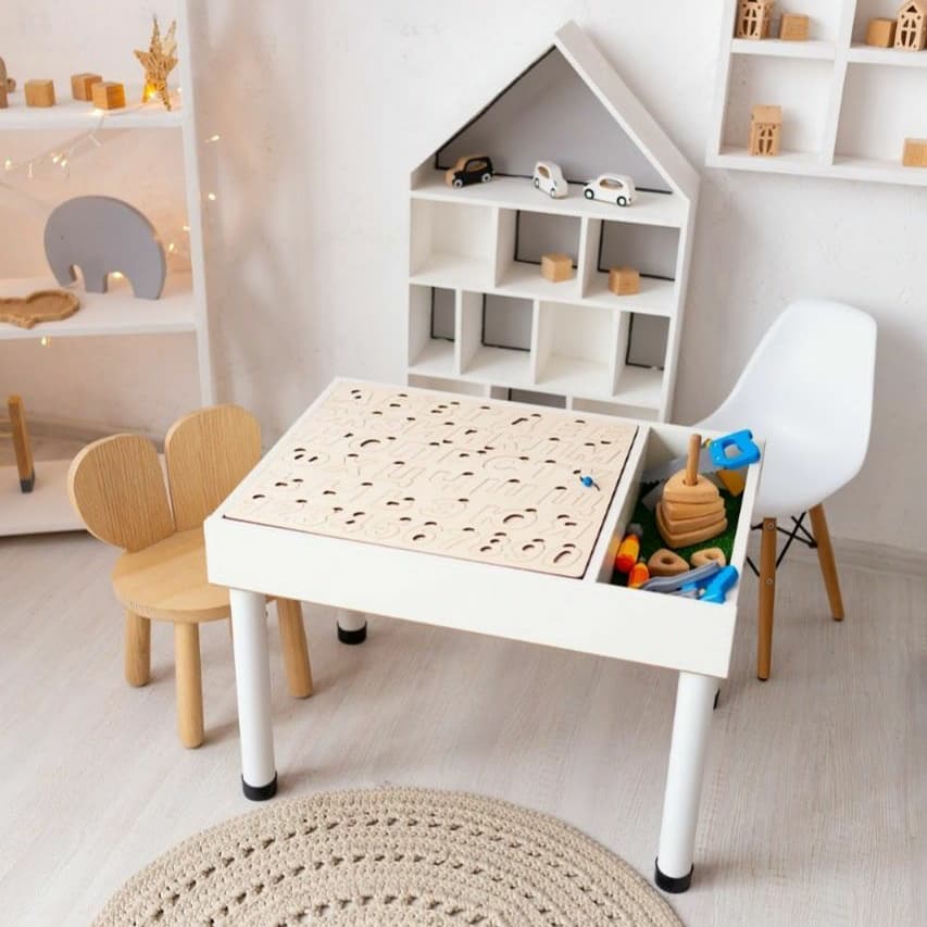 Дитячий світловий стіл-пісочниця KidzZone Еліт+ Білий