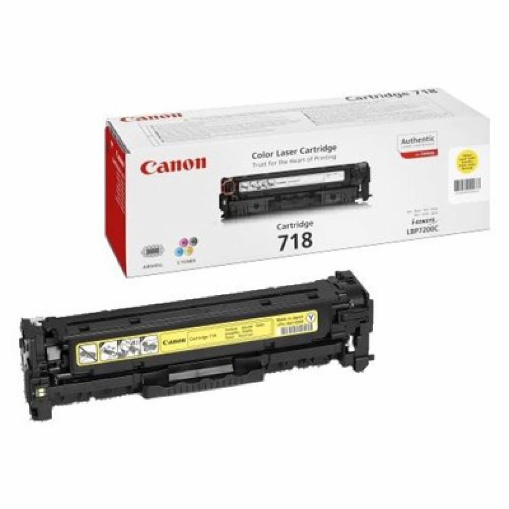 Картридж Canon 718 LBP-7200/MF-8330/8350 yellow (2659B002/2659B014)