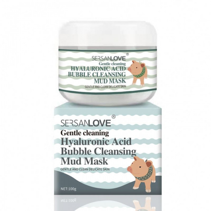 Маска для лица SERSANLOVE Hyaluronic Acid Bubble Mask Cleansing Mud 100 г