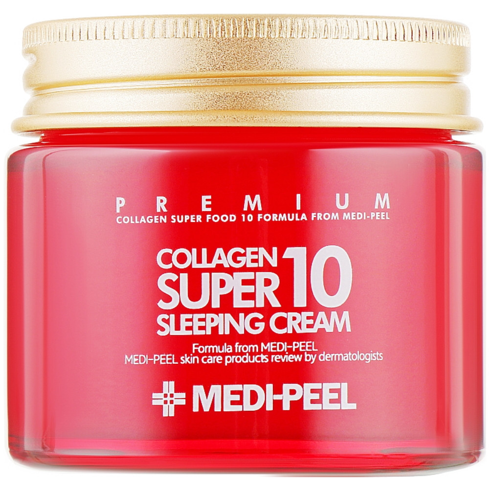 Ночной крем для лица с коллагеном Medi-Peel Collagen Super 10 Sleeping Cream 70 мл (8809409342382)