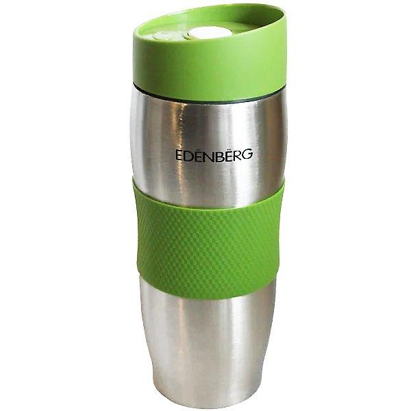 Термокухоль із силіконовим тримачем 380мл Edenberg EB-621 Зелена